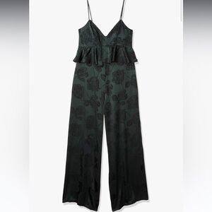 Cynthia Rowley emerald green peplum jumpsuit